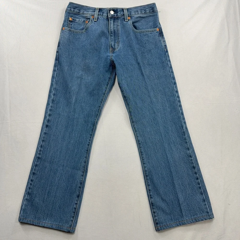 Levi's Jeans 517 Bootcut Bundle Dark & Medium Wash Denim Mens Blue W32 W26